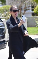 JENNIFER GARNER Arrives at a Church in Pacific Palisades 06/03/2018