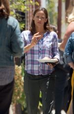 JENNIFER GARNER on the Set of Camping in Los Angeles 06/25/2018