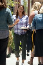 JENNIFER GARNER on the Set of Camping in Los Angeles 06/25/2018