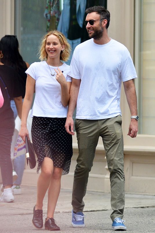 JENNIFER LAWRENCE and Cooke Maroney Out in New York 06/05/2018