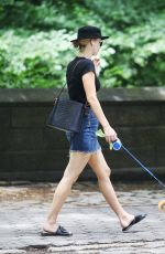 JENNIFER LAWRENCE in Denim Skirt Out in New York 06/25/2018
