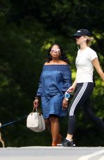 JENNIFER LAWRENCE Out wih Her Dog in Central Park in New York 06/10/2018
