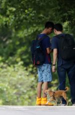 JENNIFER LAWRENCE Out wih Her Dog in Central Park in New York 06/10/2018