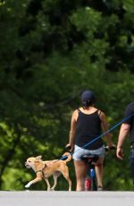 JENNIFER LAWRENCE Out wih Her Dog in Central Park in New York 06/10/2018