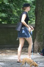 JENNIFER LAWRENCE Walks Her Dog Out in New York 06/25/2018