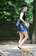 JENNIFER LAWRENCE Walks Her Dog Out in New York 06/25/2018