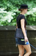 JENNIFER LAWRENCE Walks Her Dog Out in New York 06/25/2018