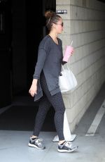 JESSICA ALBA Leaves a Gym in Los Angeles 06/23/2018