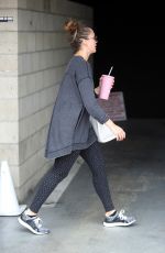 JESSICA ALBA Leaves a Gym in Los Angeles 06/23/2018