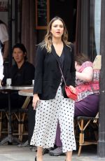 JESSICA ALBA Shopping at Robert Clergery and Roger Gallet in Paris 06/12/2018