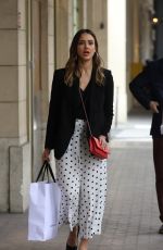 JESSICA ALBA Shopping at Robert Clergery and Roger Gallet in Paris 06/12/2018