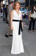 JESSICA CHASTAIN at Ed Sullivan Theater in New York 06/25/2018