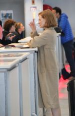 JESSICA CHASTAIN at Roissy Charles De Gaulle Airport in Paris 06/19/2018