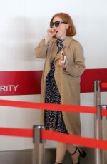 JESSICA CHASTAIN at Roissy Charles De Gaulle Airport in Paris 06/19/2018