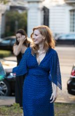 JESSICA CHASTAIN Leaves Shangri-la Hotel in Paris 06/18/2018