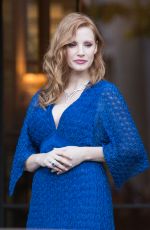 JESSICA CHASTAIN Leaves Shangri-la Hotel in Paris 06/18/2018