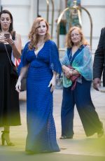JESSICA CHASTAIN Leaves Shangri-la Hotel in Paris 06/18/2018