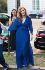 JESSICA CHASTAIN Leaves Shangri-la Hotel in Paris 06/18/2018