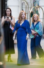 JESSICA CHASTAIN Leaves Shangri-la Hotel in Paris 06/18/2018