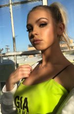 JORDYN JONES on the Set pf a Photoshoot at Rose Studios, Spring 2018