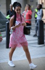 JORJA SMIRTH at Rehearsals for The One Show in London 06/08/2018