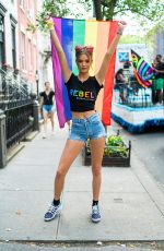 JOSEPHINE SKRIVER at Pride March in New York 60/24/2018
