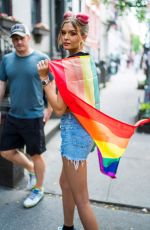 JOSEPHINE SKRIVER at Pride March in New York 60/24/2018