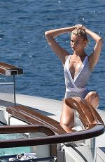 JOSIE CANSECO in Swimwear on the Set of a Photoshoot in Portofino 06/19/2018