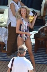 JOSIE CANSECO in Swimwear on the Set of a Photoshoot in Portofino 06/19/2018