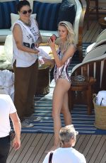 JOSIE CANSECO in Swimwear on the Set of a Photoshoot in Portofino 06/19/2018