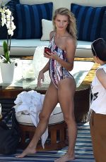 JOSIE CANSECO in Swimwear on the Set of a Photoshoot in Portofino 06/19/2018