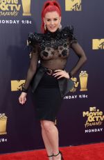 JUSTINA VALENTINE at 2018 MTV Movie and TV Awards in Santa Monica 06/16/2018