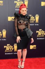 JUSTINA VALENTINE at 2018 MTV Movie and TV Awards in Santa Monica 06/16/2018