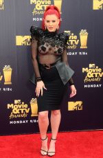JUSTINA VALENTINE at 2018 MTV Movie and TV Awards in Santa Monica 06/16/2018