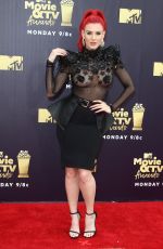 JUSTINA VALENTINE at 2018 MTV Movie and TV Awards in Santa Monica 06/16/2018