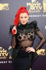 JUSTINA VALENTINE at 2018 MTV Movie and TV Awards in Santa Monica 06/16/2018