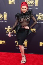 JUSTINA VALENTINE at 2018 MTV Movie and TV Awards in Santa Monica 06/16/2018