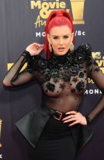JUSTINA VALENTINE at 2018 MTV Movie and TV Awards in Santa Monica 06/16/2018