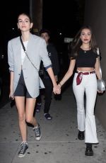 KAIA GERBER and MADISON BEER Night Out in Los Angeles 06/19/2018