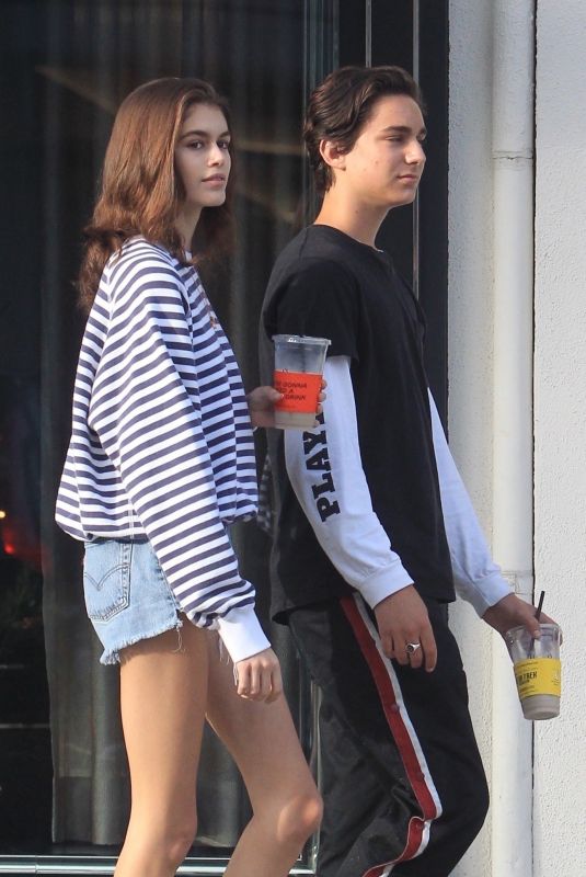 KAIA GERBER and Travis Jackson Out in Los Angeles 06/21/2018