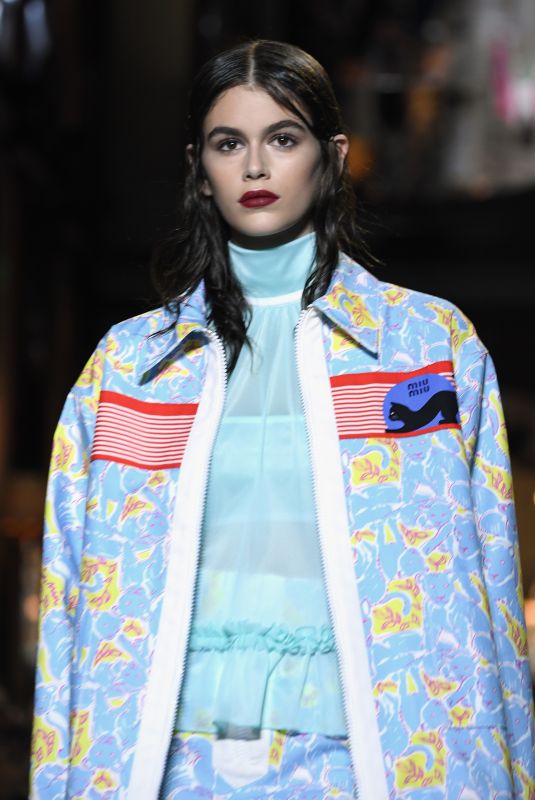 KAIA GERBER at Miu Miu 2019 Cruise Collection Show in Paris 06/30/2018