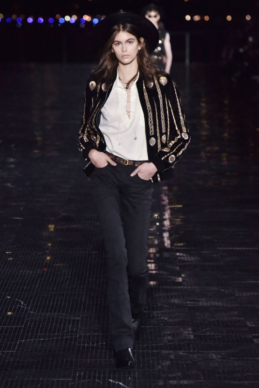 KAIA GERBER at Saint Laurent Spring/Summer 2019 Runway Show at New York Fashion Week 06/06/2018