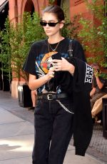 KAIA GERBER Leaves Her Hotel in New York 06/29/2018