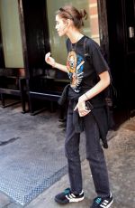 KAIA GERBER Leaves Her Hotel in New York 06/29/2018