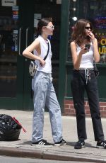 KAIA GERBER Out Shopping with a Friend in New York 06/02/2018