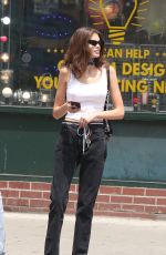 KAIA GERBER Out Shopping with a Friend in New York 06/02/2018