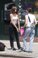 KAIA GERBER Out Shopping with a Friend in New York 06/02/2018