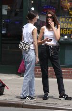 KAIA GERBER Out Shopping with a Friend in New York 06/02/2018