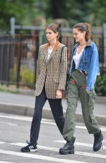 KAIA GERBER Out With a Friend in New York 06/13/2018