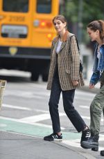 KAIA GERBER Out With a Friend in New York 06/13/2018